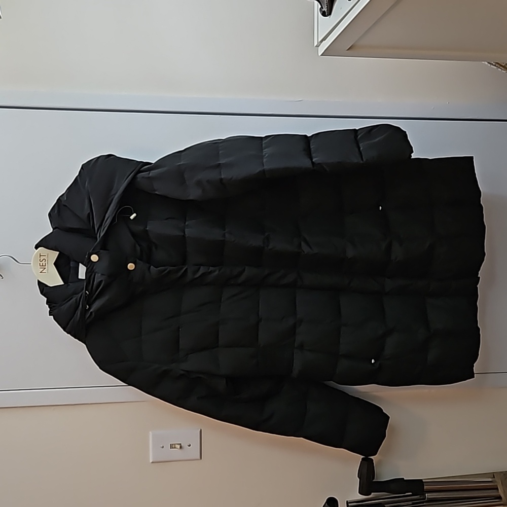 Cole Hann Black Puffer Jacket Size XLarge NWOT